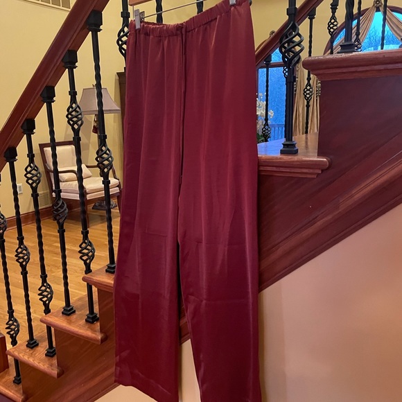 Banana Republic Pants - Banana Republic Wide-Leg Satin Pull-On Pants